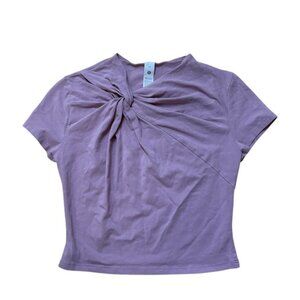 Lululemon Asymmetrical Front-Twist T-Shirt Rose Blush Size Medium